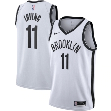 Men's Brooklyn Nets #11 Kyrie Irving Nike White 2020-21 Swingman Jersey