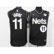 Men's Nike Brooklyn Nets #11 Kyrie Irving Black Jersey