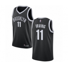 Youth Brooklyn Nets #11 Kyrie Irving Authentic Black Basketball Jersey - Icon Edition