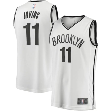 Youth Brooklyn Nets #11 Kyrie Irving Fanatics Branded White 2020-21 Fast Break Player Jersey