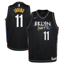 Youth Brooklyn Nets #11 Kyrie Irving Nike Black 2020-21 Swingman Jersey