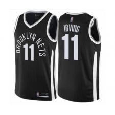 Youth Brooklyn Nets #11 Kyrie Irving Swingman Black Basketball Jersey - City Edition