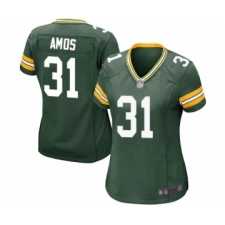 Women's Green Bay Packers #31 Adrian Amos Game Green Team Color Football Jersey