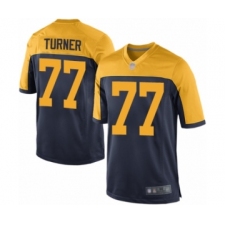 Men's Green Bay Packers #77 Billy Turner Game Navy Blue Alternate Football Jersey