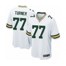 Men's Green Bay Packers #77 Billy Turner Game White Football Jersey