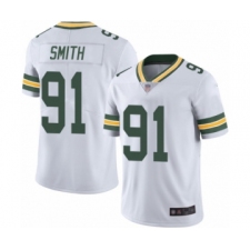 Men's Green Bay Packers #91 Preston Smith White Vapor Untouchable Limited Player Football Jersey