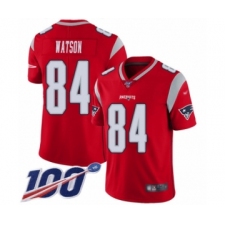 Men's New England Patriots #84 Benjamin Watson Limited Red Inverted Legend 100th Season Football Jersey