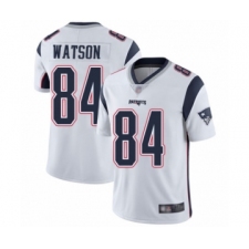 Men's New England Patriots #84 Benjamin Watson White Vapor Untouchable Limited Player Football Jersey