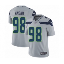 Men's Seattle Seahawks #98 Ezekiel Ansah Grey Alternate Vapor Untouchable Limited Player Football Jersey