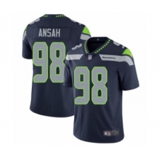 Men's Seattle Seahawks #98 Ezekiel Ansah Navy Blue Team Color Vapor Untouchable Limited Player Football Jersey