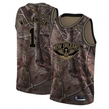 Youth Nike New Orleans Pelicans #1 Zion Williamson Camo NBA Swingman Realtree Collection Jersey