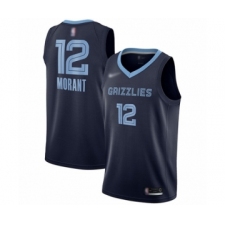 Women's Memphis Grizzlies #12 Ja Morant Swingman Navy Blue Finished Basketball Jersey - Icon Edition