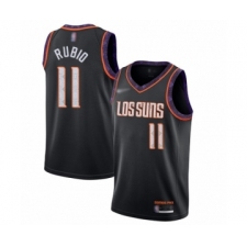 Men's Phoenix Suns #11 Ricky Rubio Swingman Black Basketball Jersey - 2019 20 City Edition