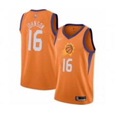 Men's Phoenix Suns #16 Tyler Johnson Authentic Orange Finished Basketball Jersey - Statement Edition