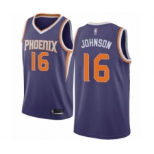 Women's Phoenix Suns #16 Tyler Johnson Authentic Purple Basketball Jersey - Icon Edition