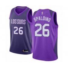 Men's Phoenix Suns #26 Ray Spalding Authentic Purple Basketball Jersey - City Edition