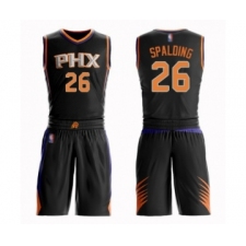 Men's Phoenix Suns #26 Ray Spalding Swingman Black Basketball Suit Jersey - Statement Edition