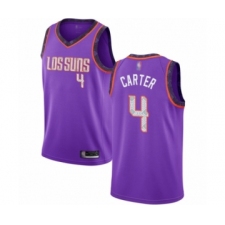 Men's Phoenix Suns #4 Jevon Carter Authentic Purple Basketball Jersey - 2018 19 City Edition