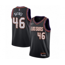Men's Phoenix Suns #46 Aron Baynes Swingman Black Basketball Jersey - 2019-20 City Edition