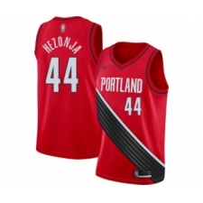 Women's Portland Trail Blazers #44 Mario Hezonja Swingman Red Finished Basketball Jersey - Statement Edition