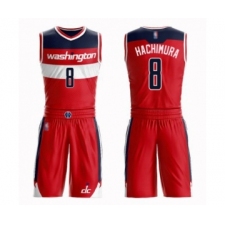 Men's Washington Wizards #8 Rui Hachimura Swingman Red Basketball Suit Jersey - Icon Edition