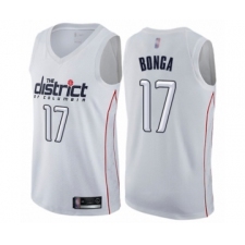 Men's Washington Wizards #17 Isaac Bonga Authentic White Basketball Jersey - City Edition