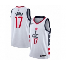 Men's Washington Wizards #17 Isaac Bonga Swingman White Basketball Jersey - 2019  20 City Edition