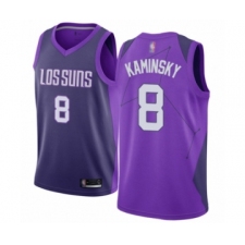 Men's Phoenix Suns #8 Frank Kaminsky Authentic Purple Basketball Jersey - City Edition