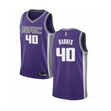 Men's Sacramento Kings #40 Harrison Barnes Authentic Purple Basketball Jersey - Icon Edition