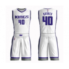 Women's Sacramento Kings #40 Harrison Barnes Swingman White Basketball Suit Jersey - Association Edition