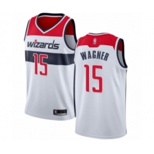 Men's Washington Wizards #15 Moritz Wagner Authentic White Basketball Jersey - Association Edition