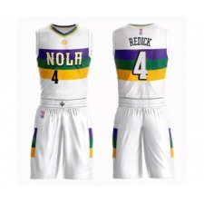 Women's New Orleans Pelicans #4 JJ Redick Swingman White Basketball Suit Jersey - City Edition