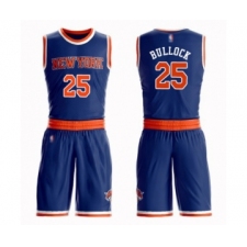 Men's New York Knicks #25 Reggie Bullock Swingman Royal Blue Basketball Suit Jersey - Icon Edition