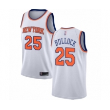 Women's New York Knicks #25 Reggie Bullock Swingman White Basketball Jersey - Association Edition