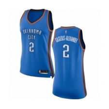 Women's Oklahoma City Thunder #2 Shai Gilgeous-Alexander Swingman Royal Blue Basketball Jersey - Icon Edition