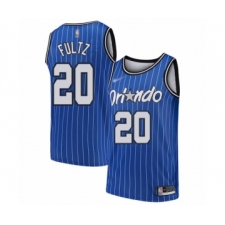 Men's Orlando Magic #20 Markelle Fultz Authentic Blue Hardwood Classics Basketball Jersey