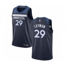 Youth Minnesota Timberwolves #29 Jake Layman Swingman Navy Blue Basketball Jersey - Icon Edition