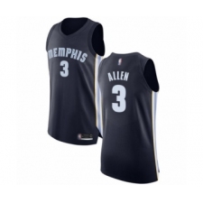 Men's Memphis Grizzlies #3 Grayson Allen Authentic Navy Blue Basketball Jersey - Icon Edition