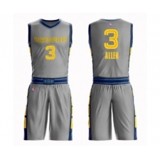 Women's Memphis Grizzlies #3 Grayson Allen Swingman Gray Basketball Suit Jersey - City Edition