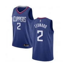 Youth Los Angeles Clippers #2 Kawhi Leonard Swingman Blue Basketball Jersey - Icon Edition