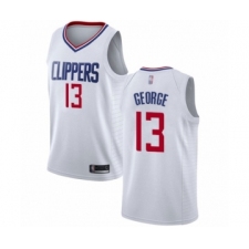 Women's Los Angeles Clippers #13 Paul George Authentic White Basketball Jersey - Association Edition