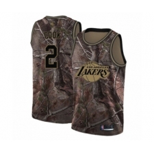 Men's Los Angeles Lakers #2 Quinn Cook Swingman Camo Realtree Collection Basketball Jersey