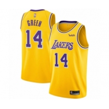 Youth Los Angeles Lakers #14 Danny Green Swingman Gold Basketball Jersey - Icon Edition