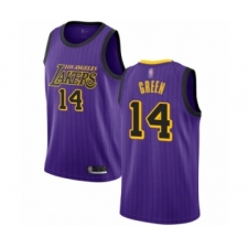 Youth Los Angeles Lakers #14 Danny Green Swingman Purple Basketball Jersey - City Edition