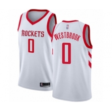 Women's Houston Rockets #0 Russell Westbrook Swingman White Basketball Jersey - Association Edition