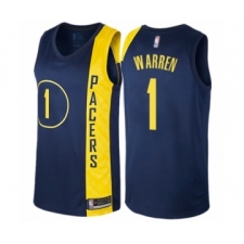 Youth Indiana Pacers #1 T.J. Warren Swingman Navy Blue Basketball Jersey - City Edition