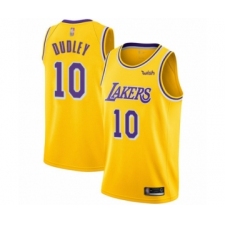 Youth Los Angeles Lakers #10 Jared Dudley Swingman Gold Basketball Jersey - Icon Edition