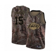 Men's Los Angeles Lakers #15 DeMarcus Cousins Swingman Camo Realtree Collection Basketball Jersey