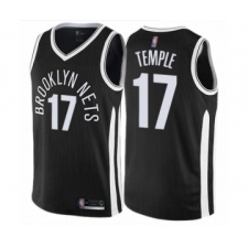 Youth Brooklyn Nets #17 Garrett Temple Swingman Black Basketball Jersey - City Edition