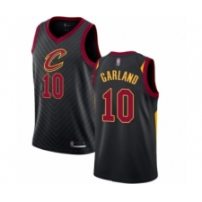 Men's Cleveland Cavaliers #10 Darius Garland Authentic Black Basketball Jersey Statement Edition